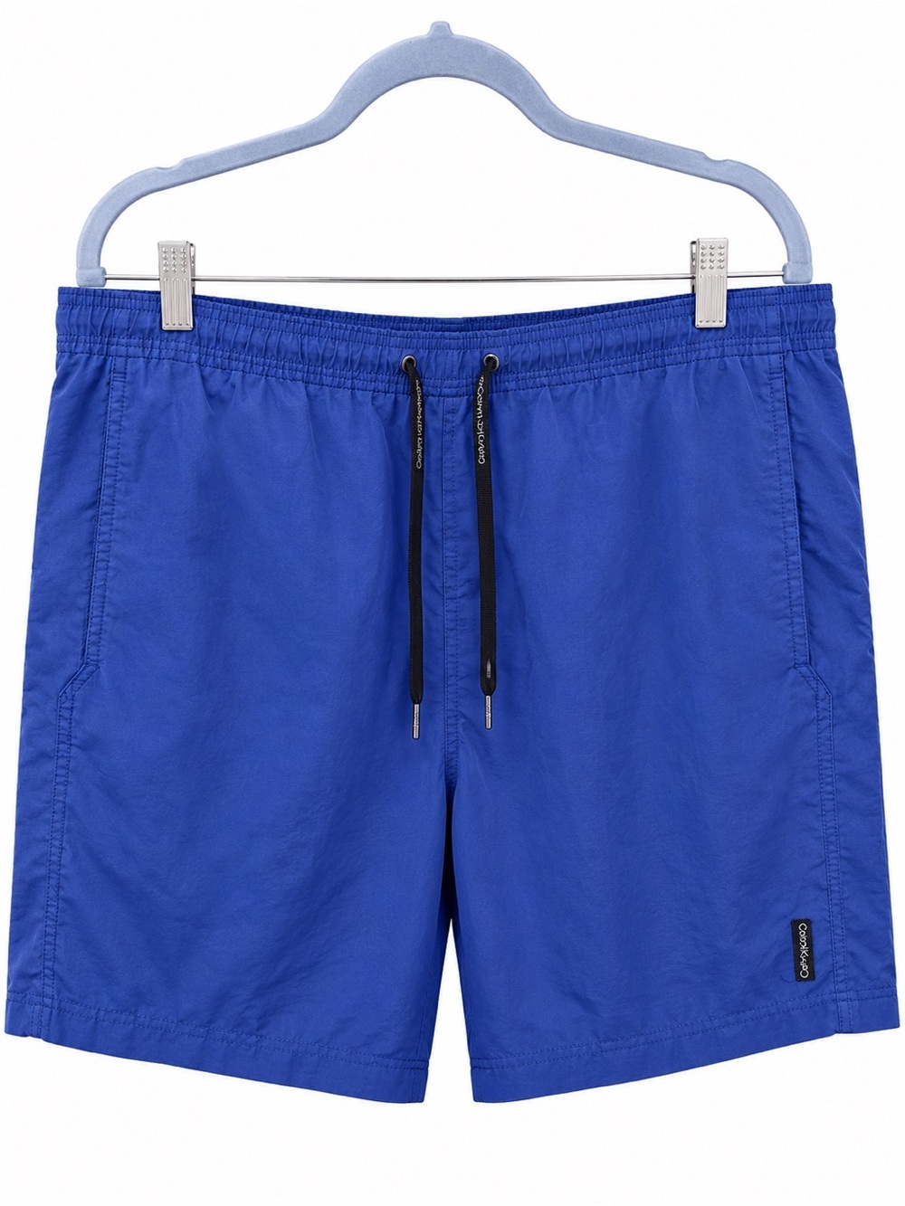 Calvin Klein Royal Blue Swim Trunks with Black Drawstring